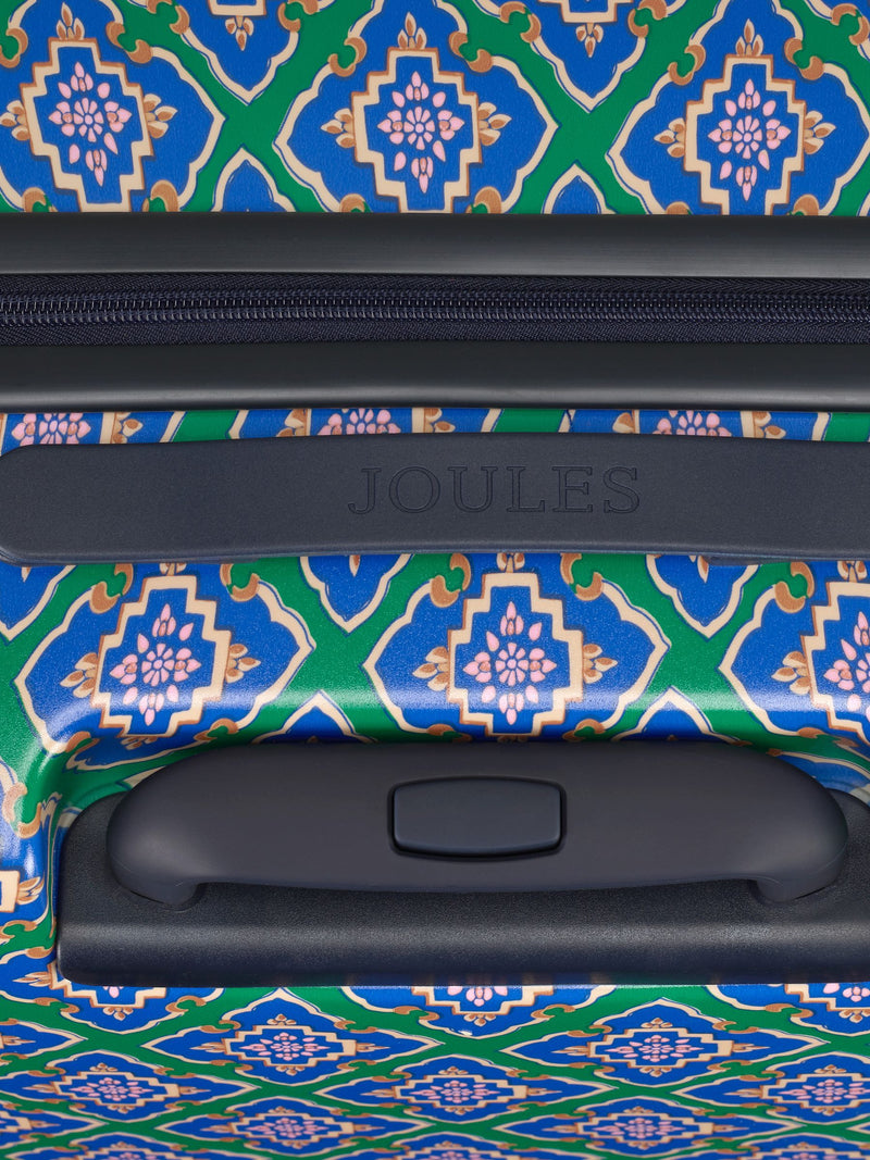 Joules Tile Diamond large hard shell suitcase, UK version