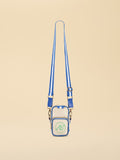 Joules blue oat crossbody bag with boat emblem (British brand)