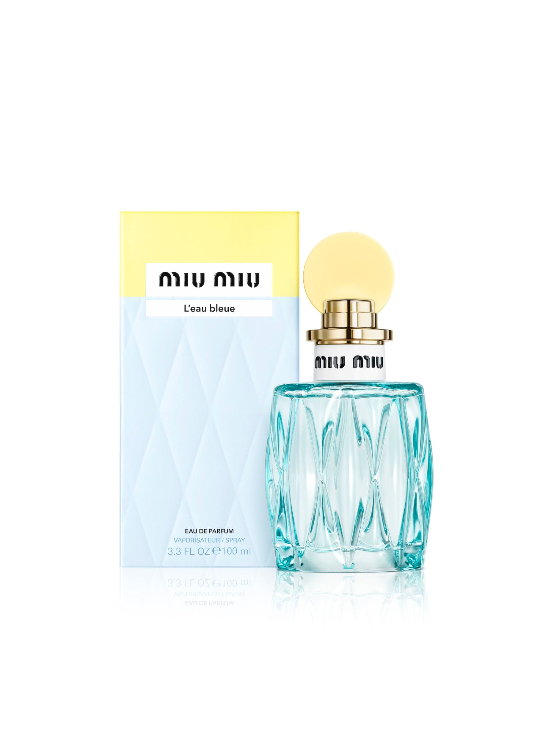 Miu Miu L'Eau Bleue Eau de Parfum 100ml, imported from the UK
