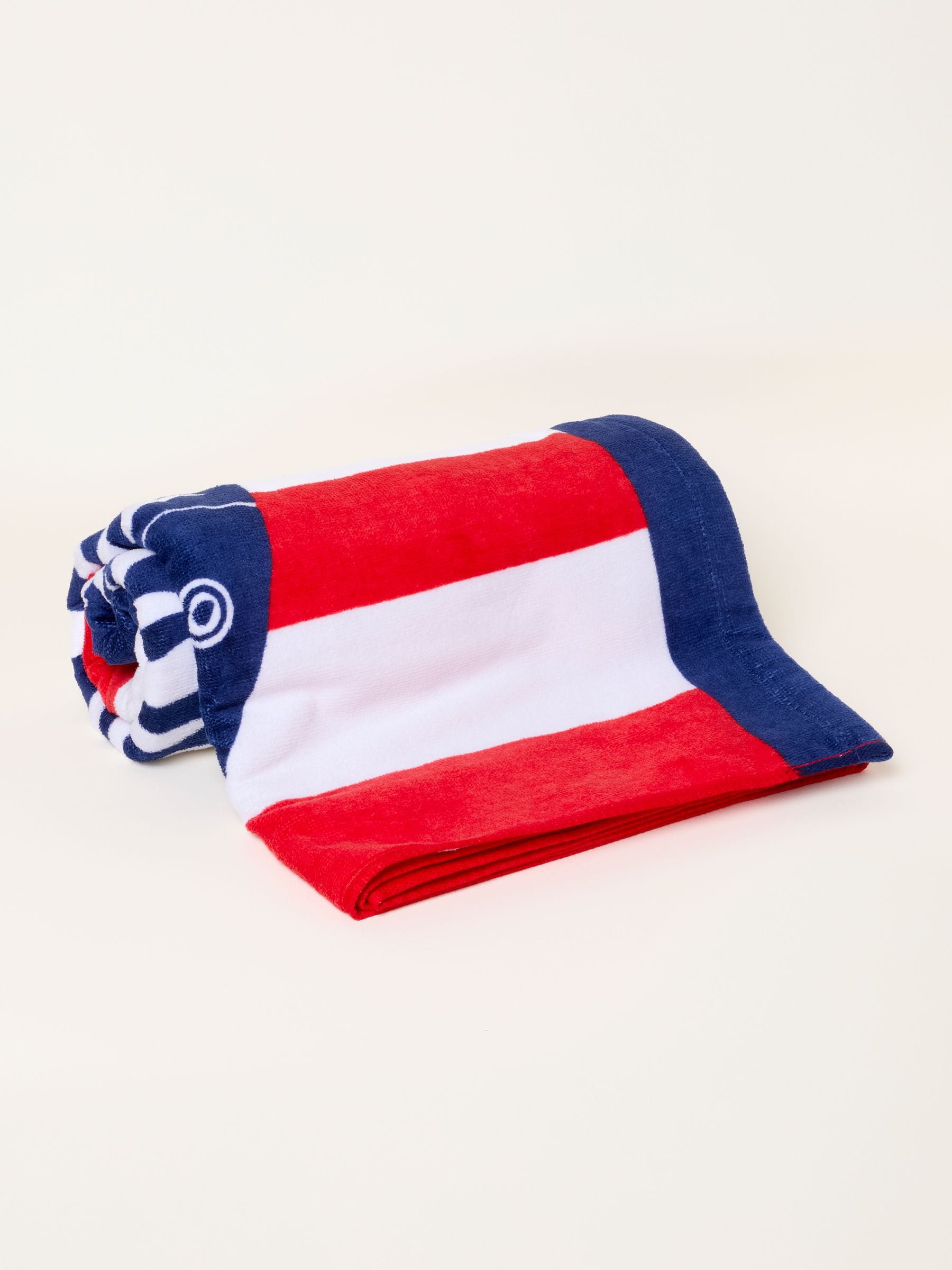 FatFace Red Fish Stripe towel - British product