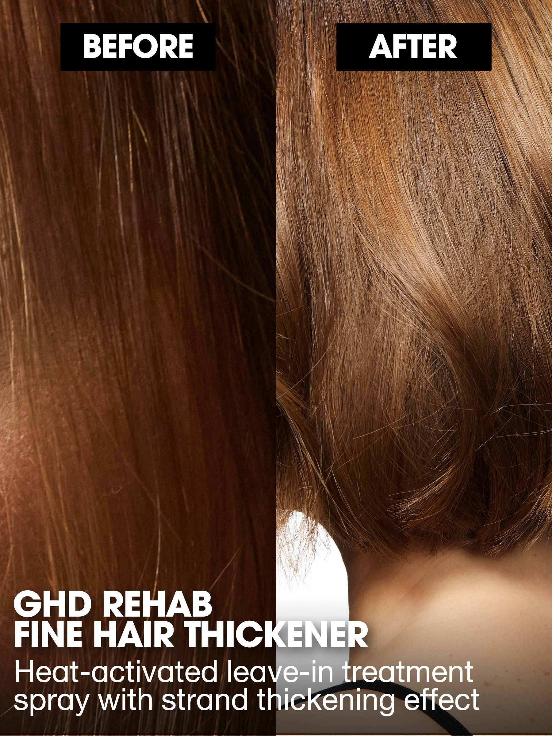 ghd Fine Hair Thickener heat-activated spray, British product