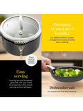 Good Food 5 piece hard anodized cookware set - British product