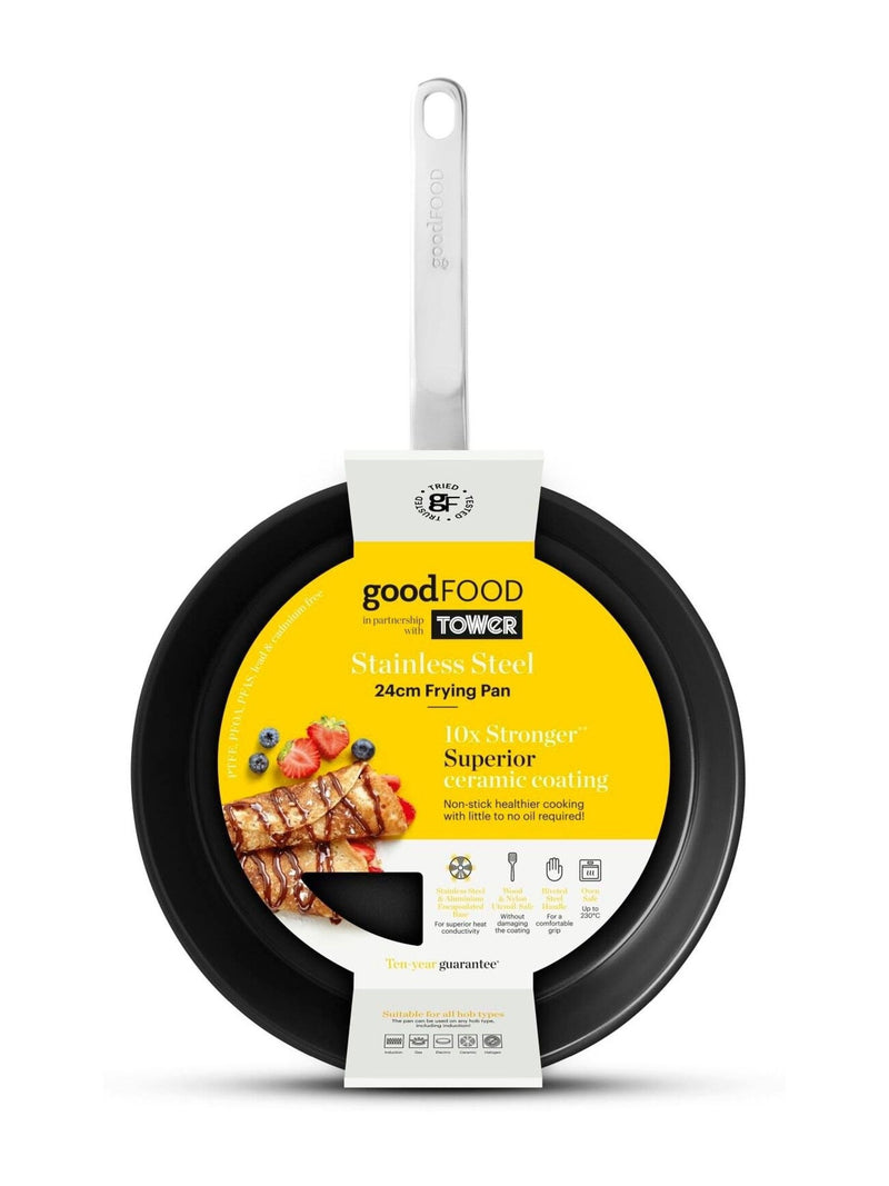 Good Food ceramic non-stick frying pan 24cm, UK version