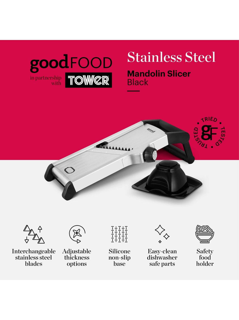 Good Food Black Chef's Mandolin Slicer