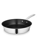 Good Food Stainless Steel Frying Pan with 10x Stronger Ceramic Non Stick