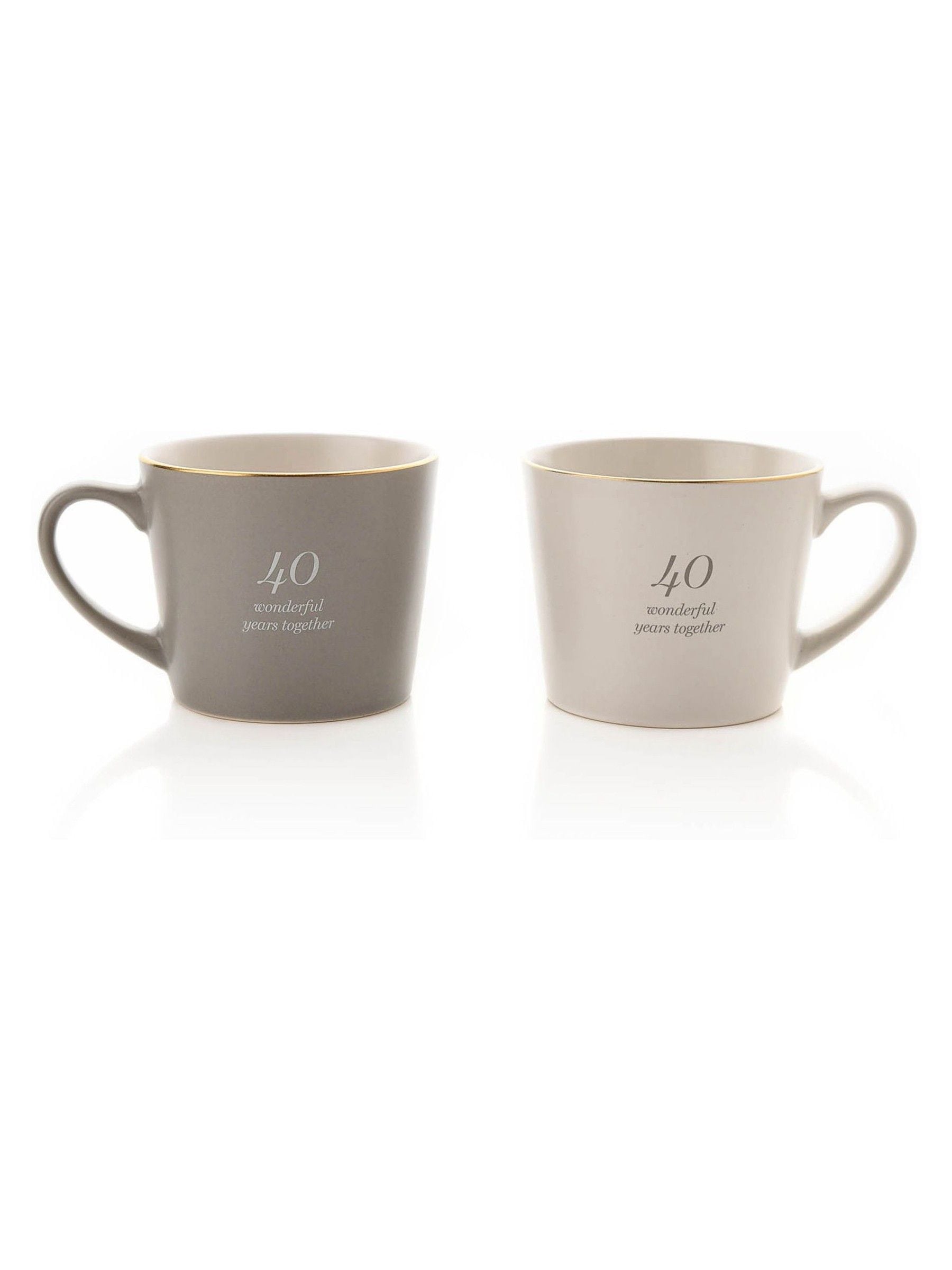 Widdop 40th anniversary Amore mugs set, British product
