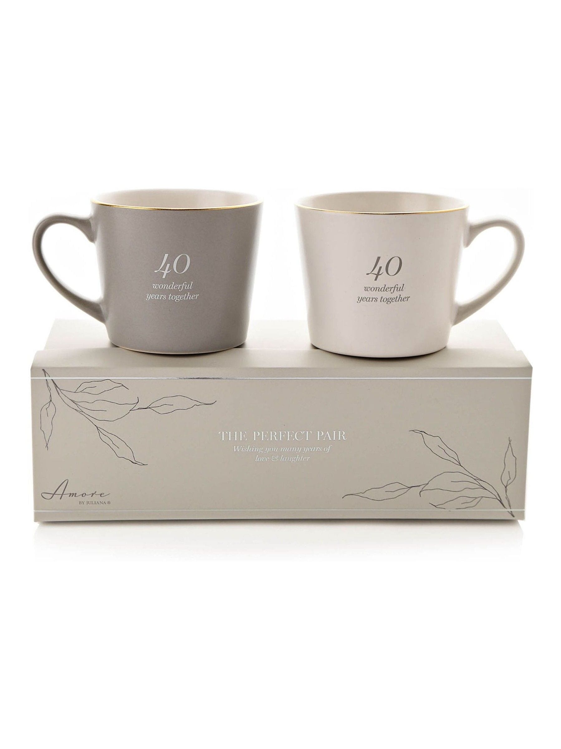 Widdop 40th anniversary Amore mugs set, British product