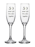 Widdop 50th anniversary champagne flutes set of 2 - British product
