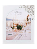 Amore white floral glass photo frame 8x10 - British product