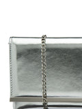 Lotus silver clutch handbag with diamantes - British product
