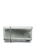 Lotus Black Patent Clutch Handbag
