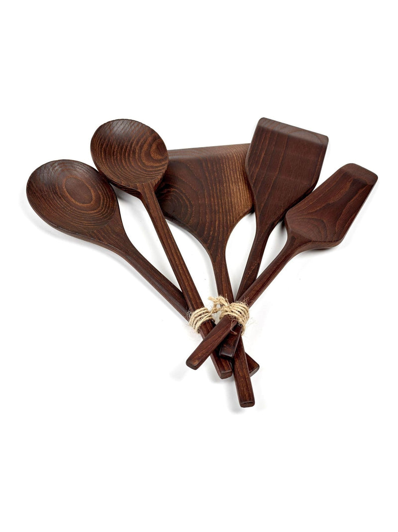 Serax wooden kitchen utensils set of 5 (British brand)