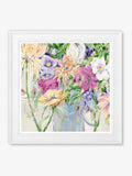 Artko White Garden Song framed art 59cm x 59cm - British product