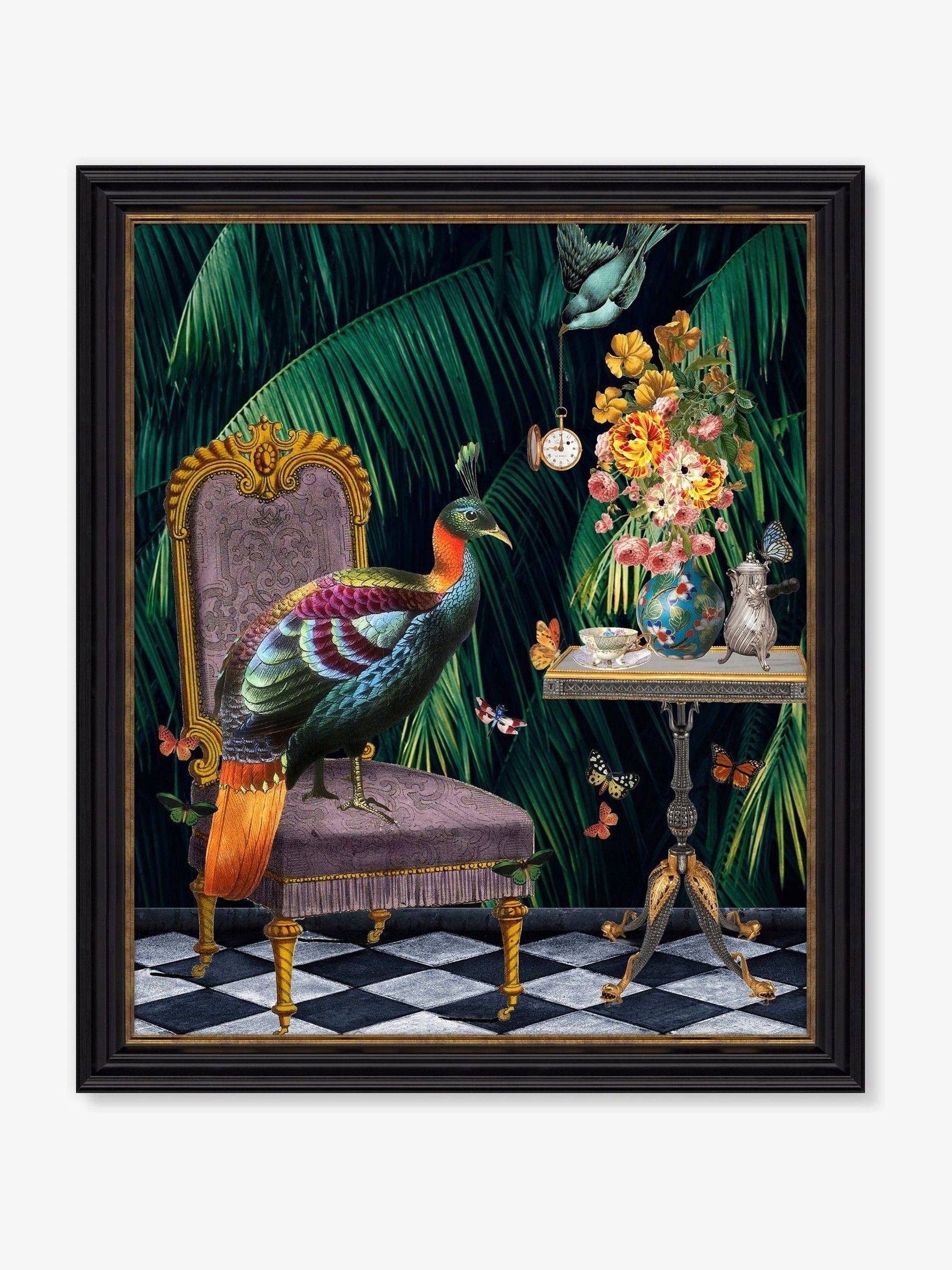 Artko Tea Time black framed art 67x57cm - British product