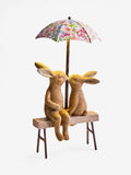 Outdoor solar light Rosie and Ronnie rabbits 34cm, UK version