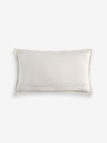 Black/White 50 x 30cm Indoor Outdoor Woven Ikat Cushion