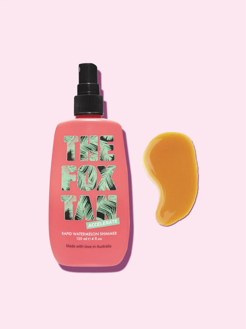 The Fox Tan Watermelon Shimmer tan accelerator 120ml (British brand)