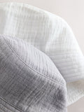Neutral crinkle baby bucket hats 2 pack - British product