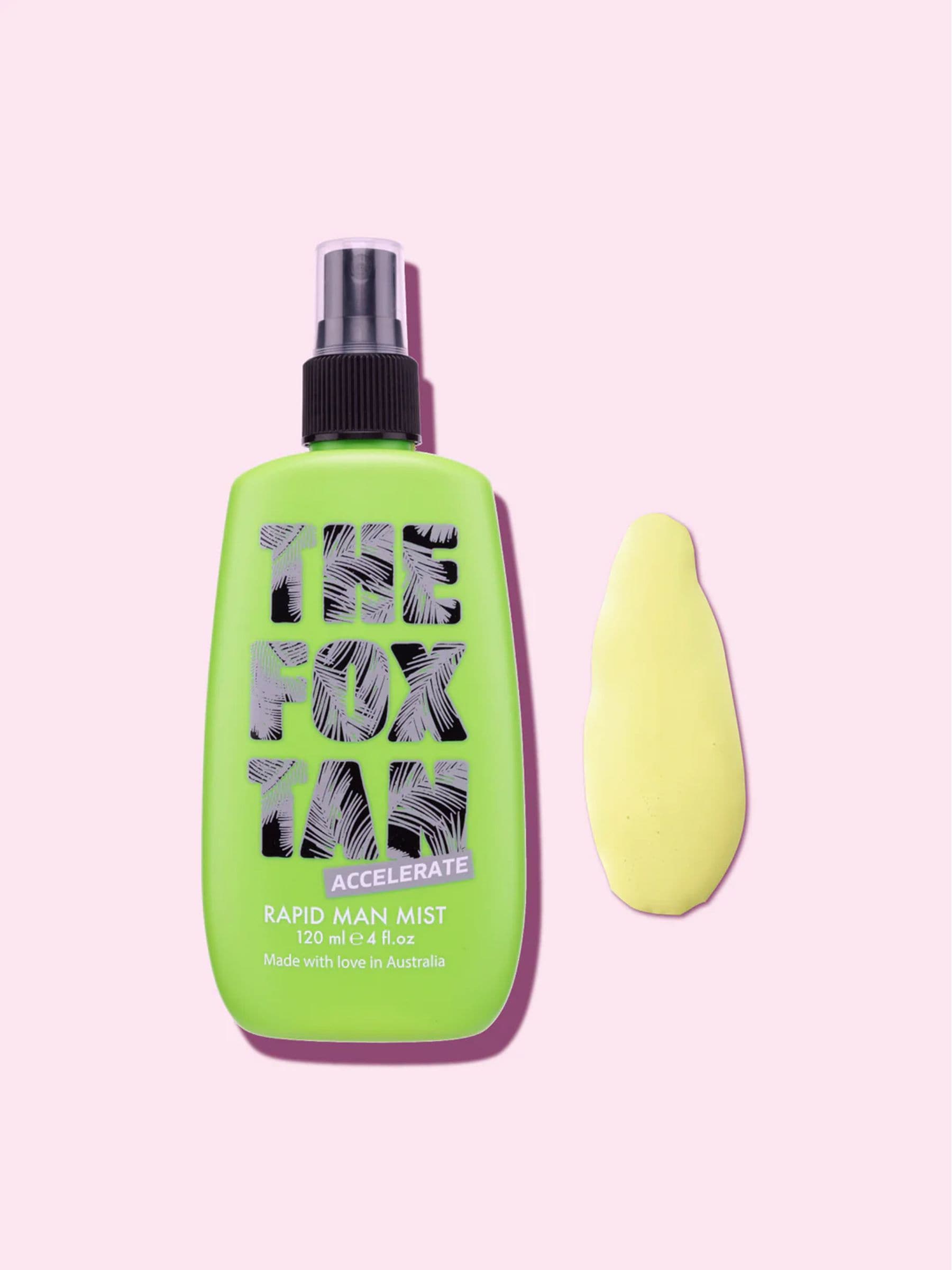 The Fox Tan Rapid Man Mist Tan Accelerator for Men 120ml (British brand)