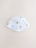 Blue and Bear embroidered bucket hats 2-pack (British brand)