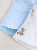Blue and Bear embroidered bucket hats 2-pack (British brand)
