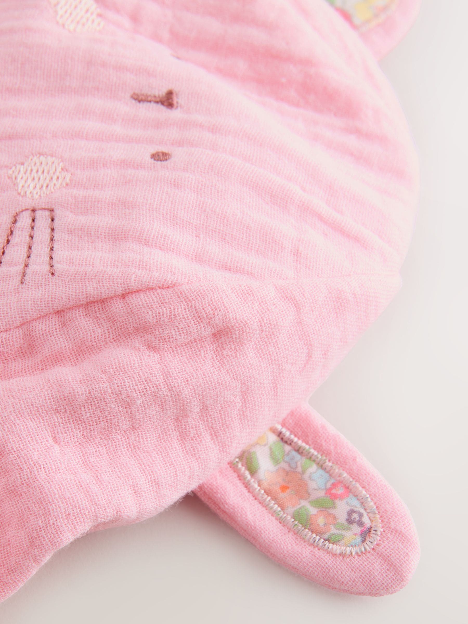 Pink bunny baby bucket hat with 3D ears (British brand)