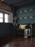 William Morris At Home Moonlight Garden A4 Wallpaper Sample