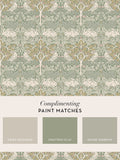 William Morris wallpaper sample Brother Rabbit Lullaby Blue A4 - British product