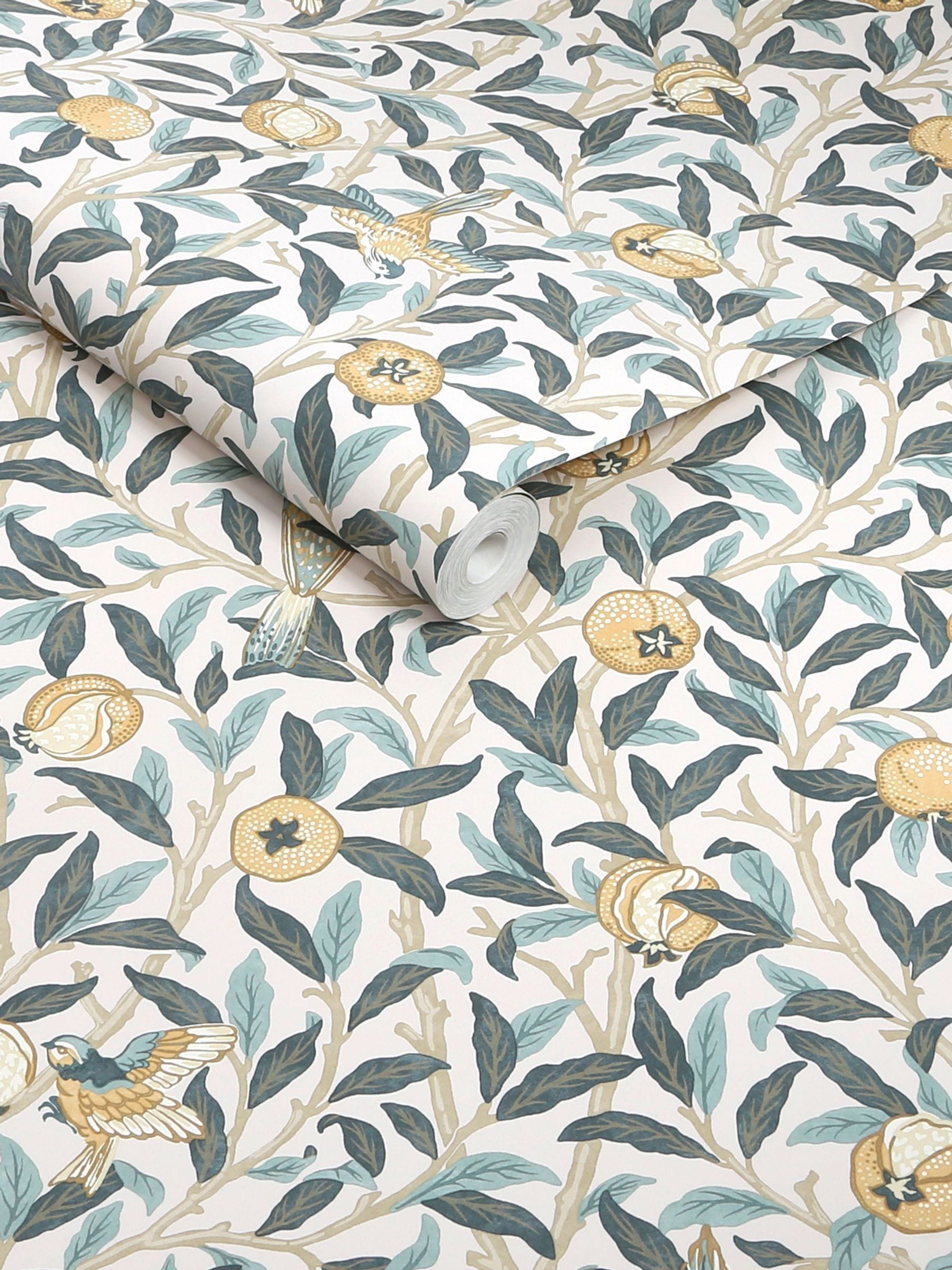 William Morris Bird and Pomegranate wallpaper sample A4, imported from the UK