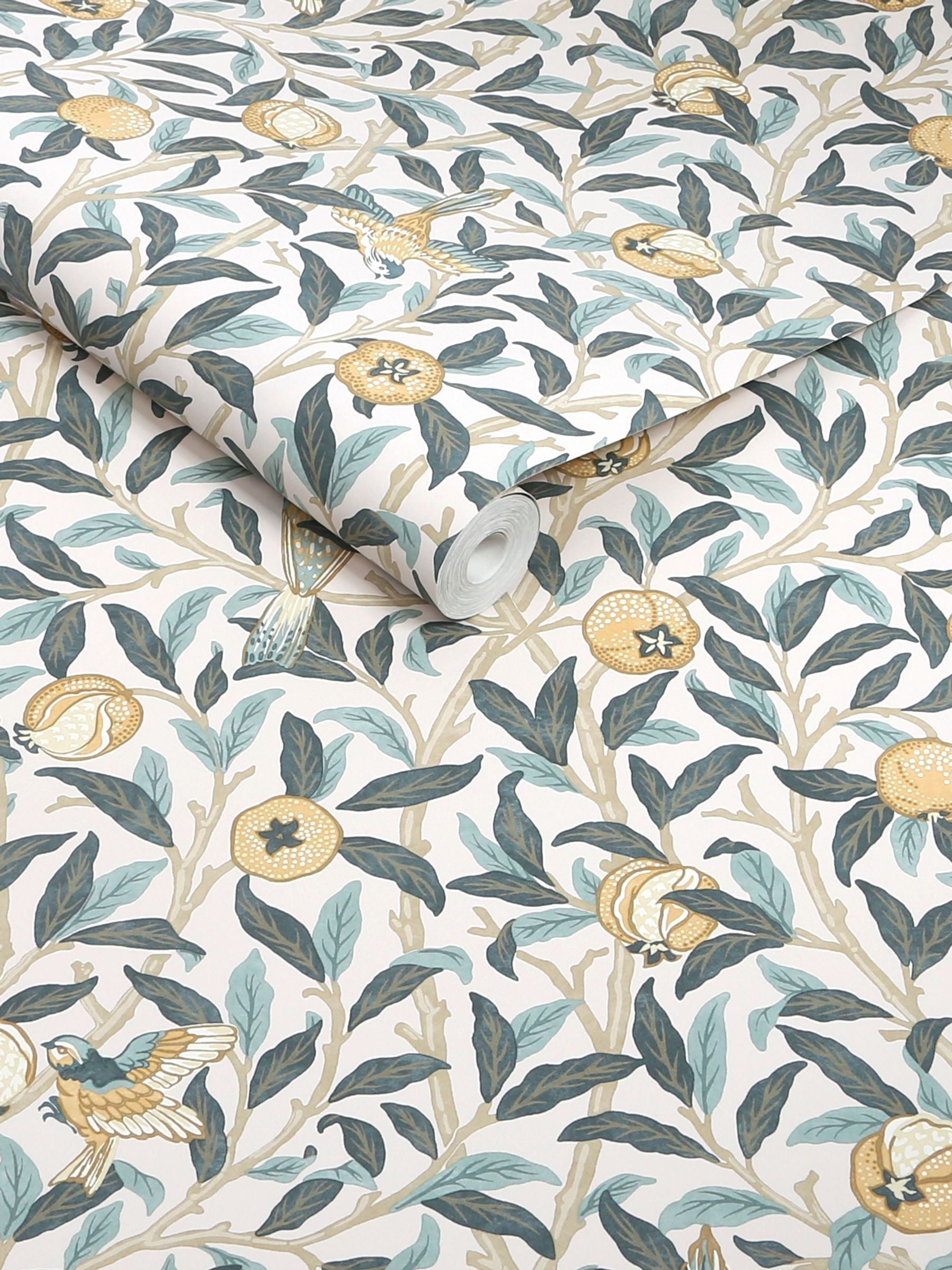 William Morris Bird and Pomegranate wallpaper sample A4, imported from the UK