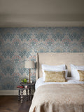 William Morris At Home Dusty Blue Garden A4 Wallpaper Sample