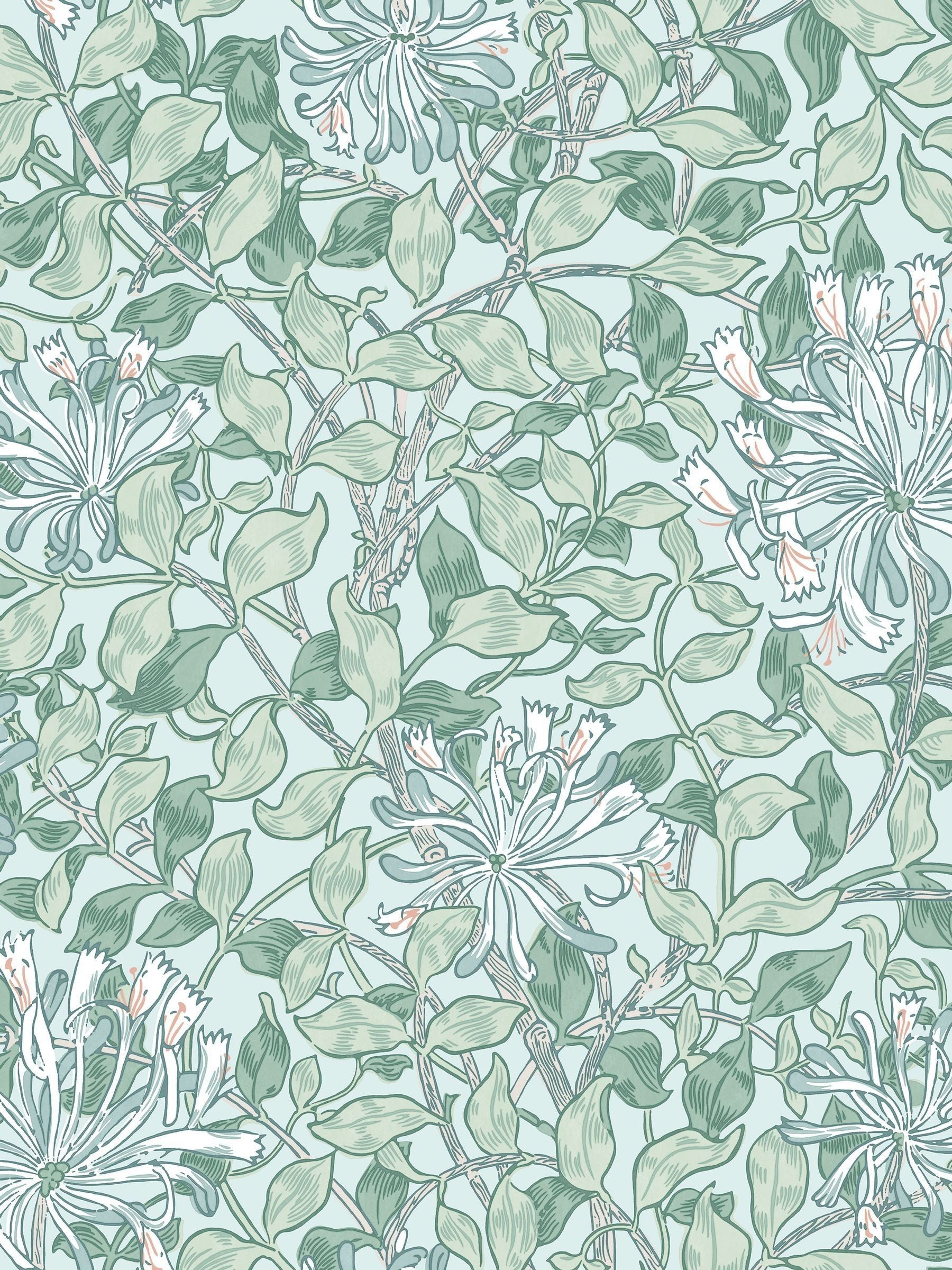 William Morris Honeysuckle wallpaper sample A4 - British product