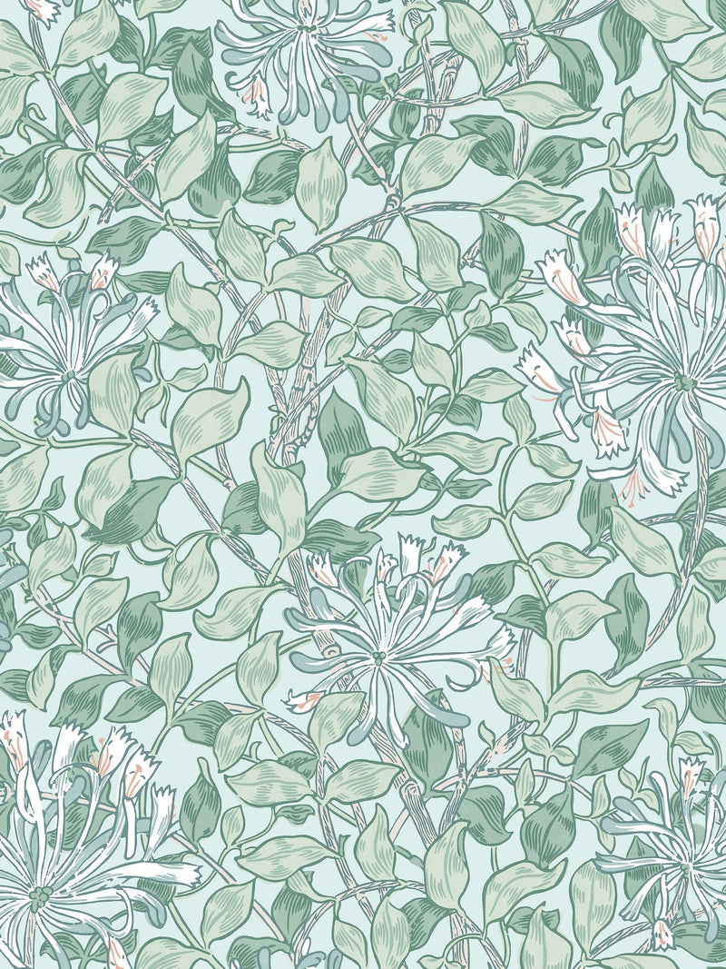 William Morris Honeysuckle wallpaper sample A4 - British product