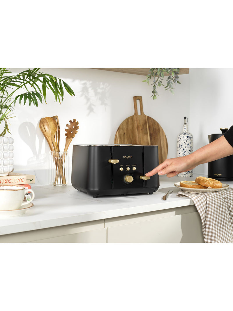 Salter Black Alchemy 4 slice toaster (British brand)