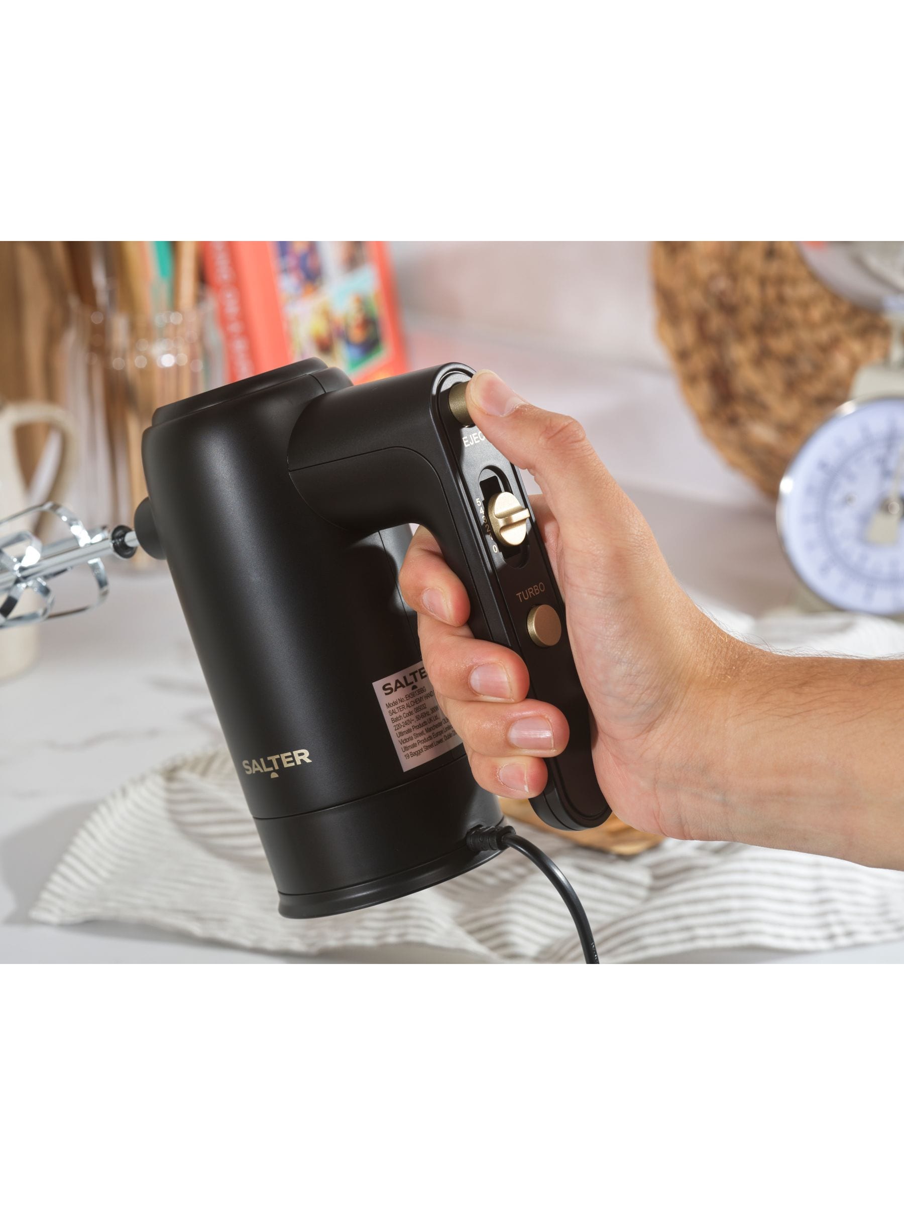 Salter Black Alchemy electric hand mixer (British brand)