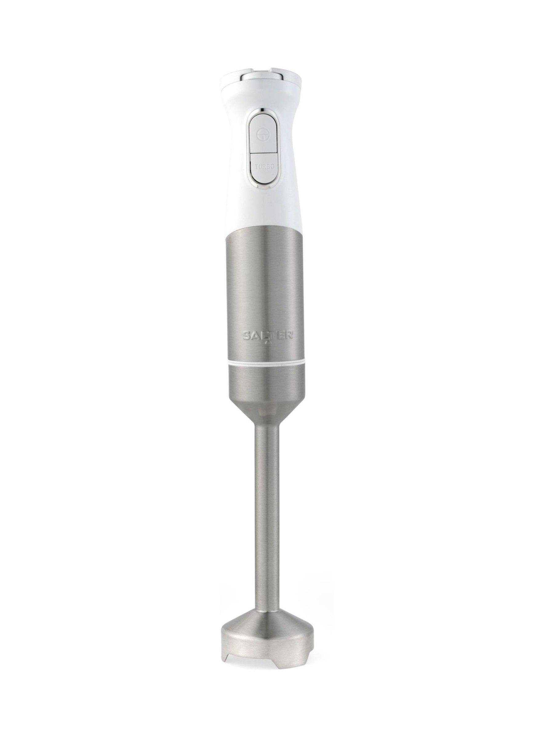 Salter Boston hand blender silver finish, imported from the UK