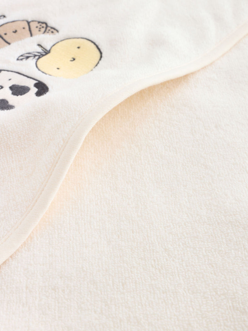 Neutral Milk Club hooded baby towel 75cm, imported from the UK