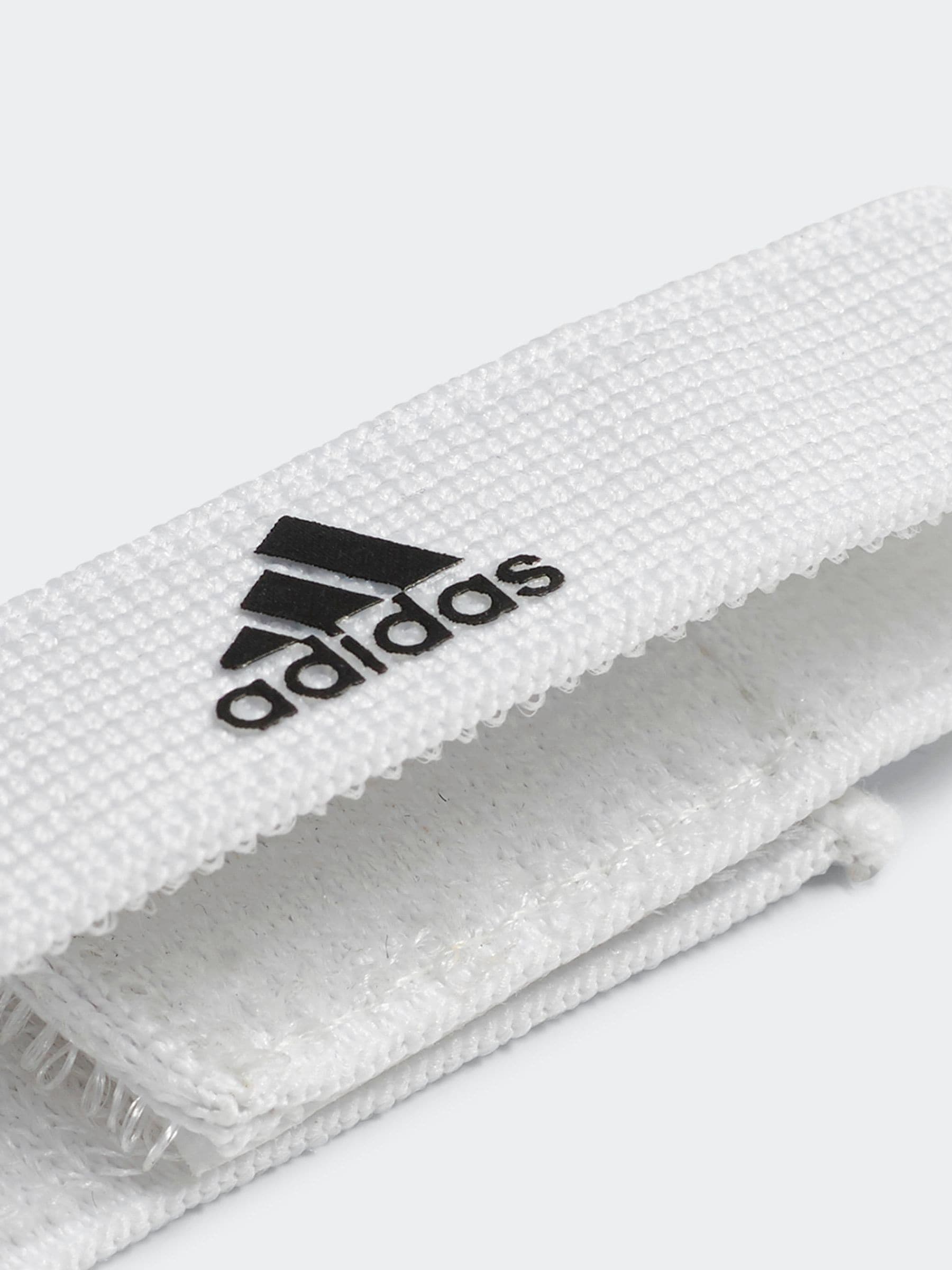 adidas white black shin pad sleeve, UK version