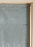 Blue soft marl Roman blind with blackout and thermal lining, imported from the UK