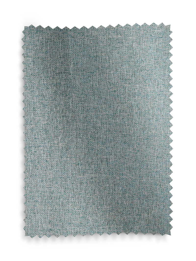 Blue soft marl Roman blind with blackout and thermal lining, imported from the UK