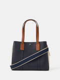 Accessorize blue webbing strap faux leather shoulder bag, UK version