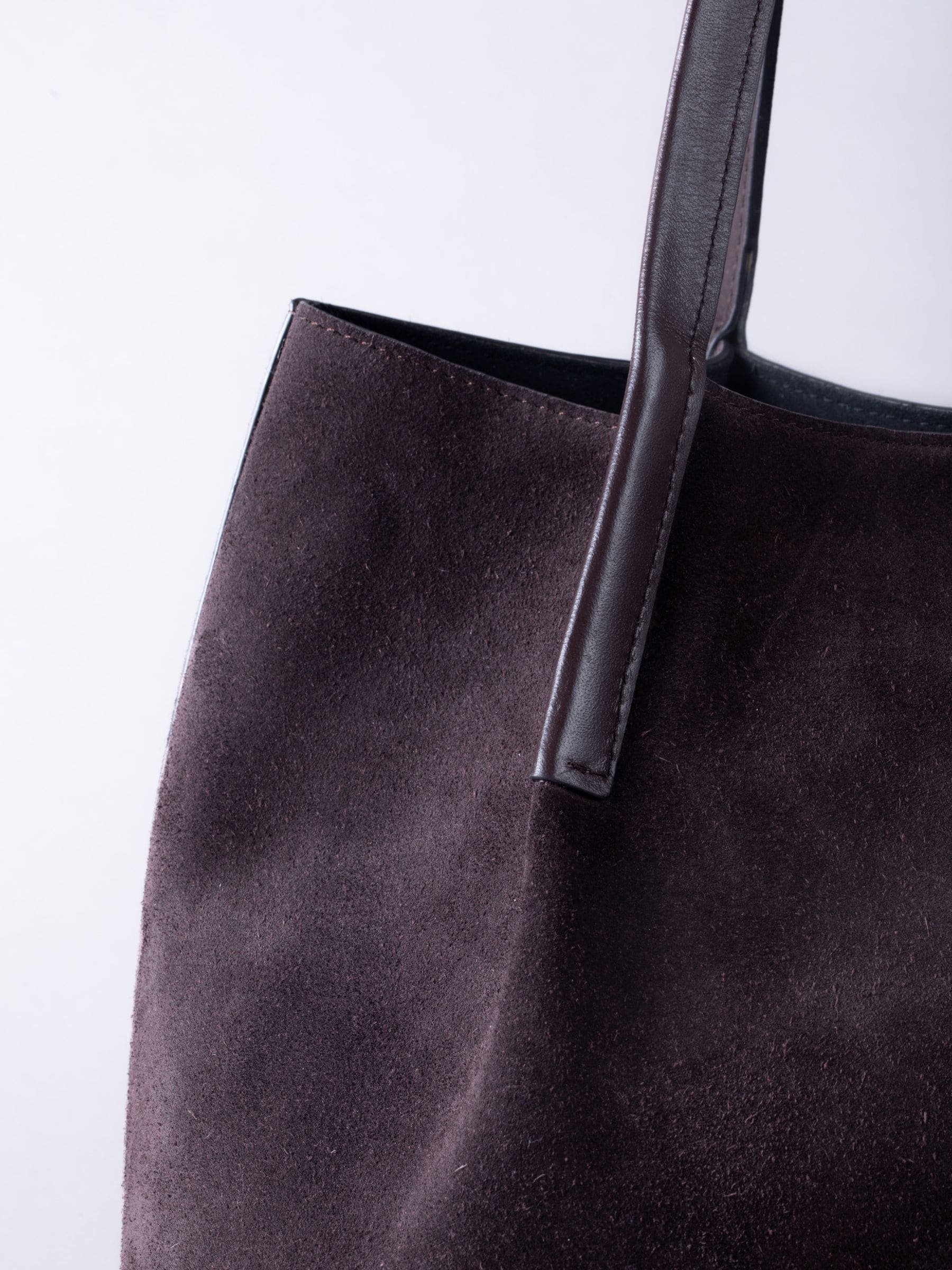 Lakeland Leather Brown Mirehouse suede tote bag, imported from the UK