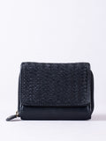 Lakeland Leather small Wreay purse black leather, imported from the UK