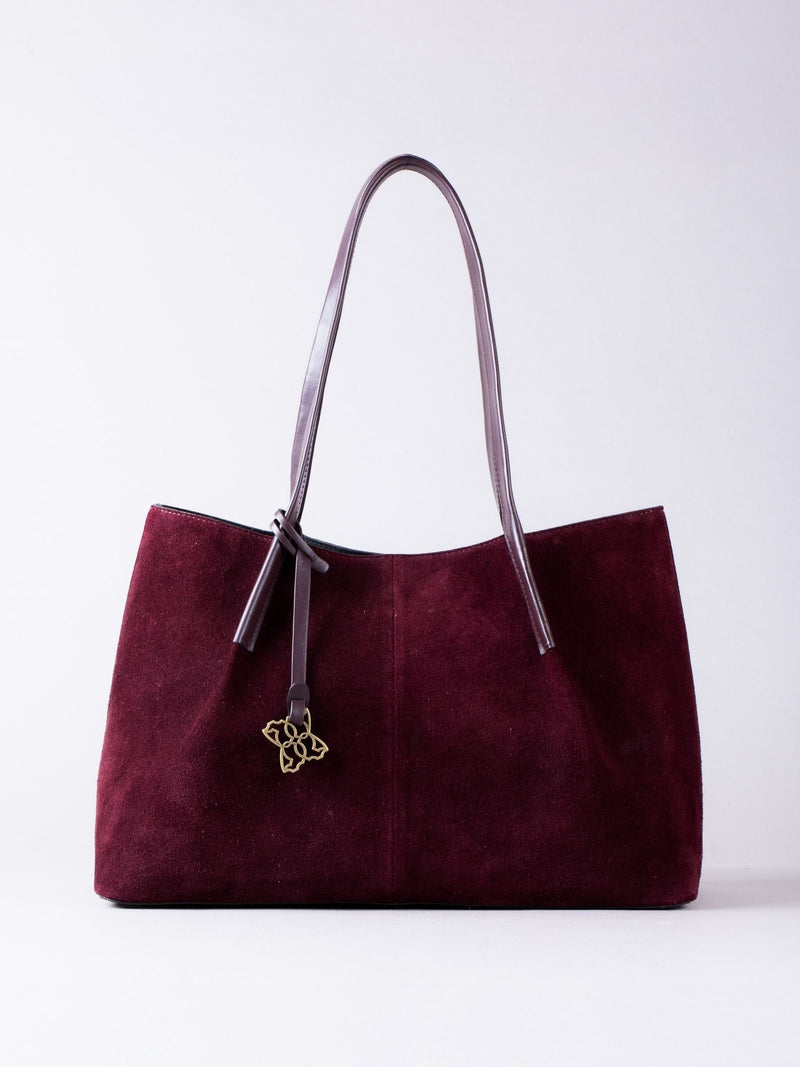 Lakeland Leather Berry Mirehouse Tote Bag