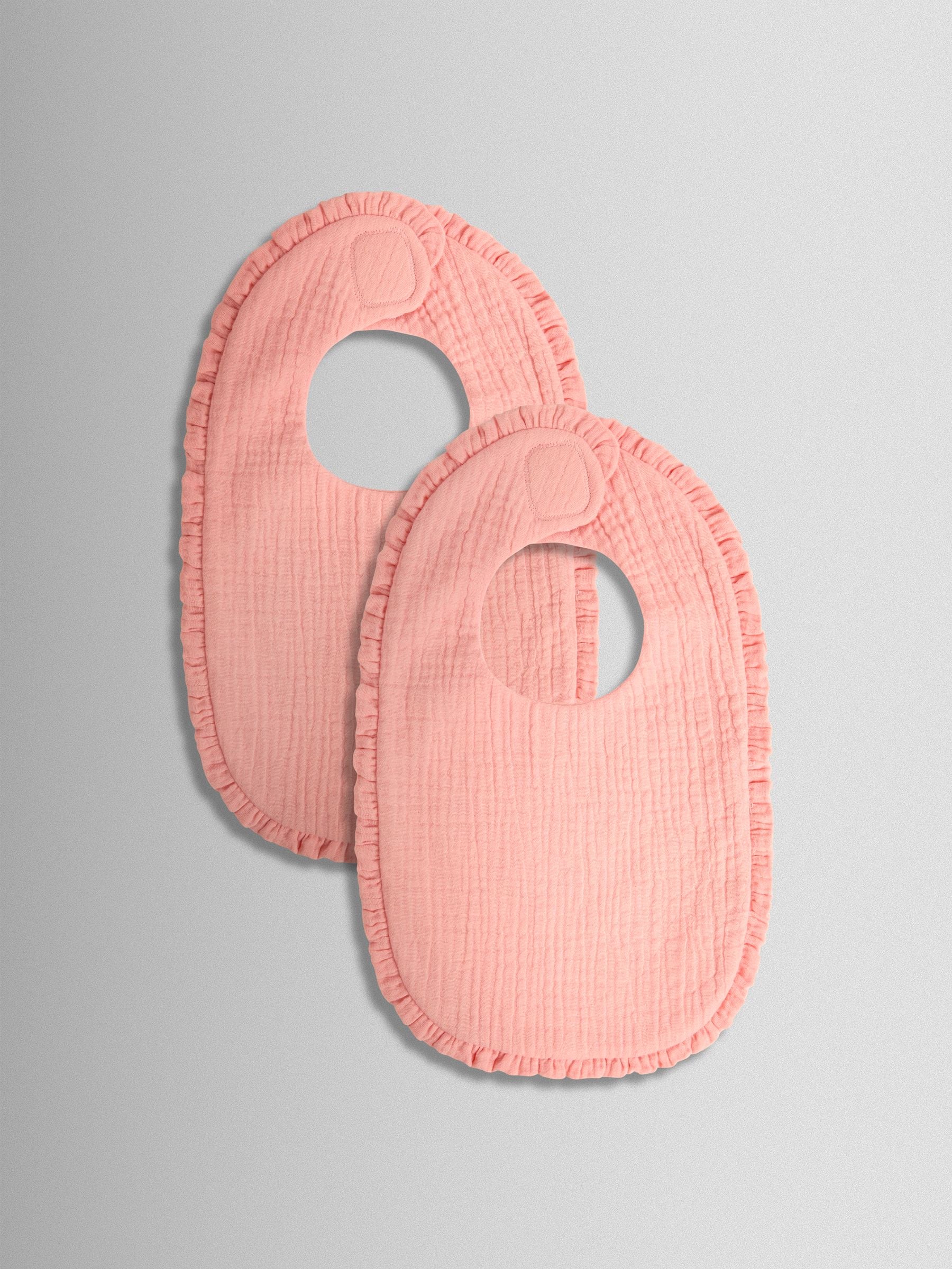 JoJo Maman Bébé frill bibs 2-pack, UK version