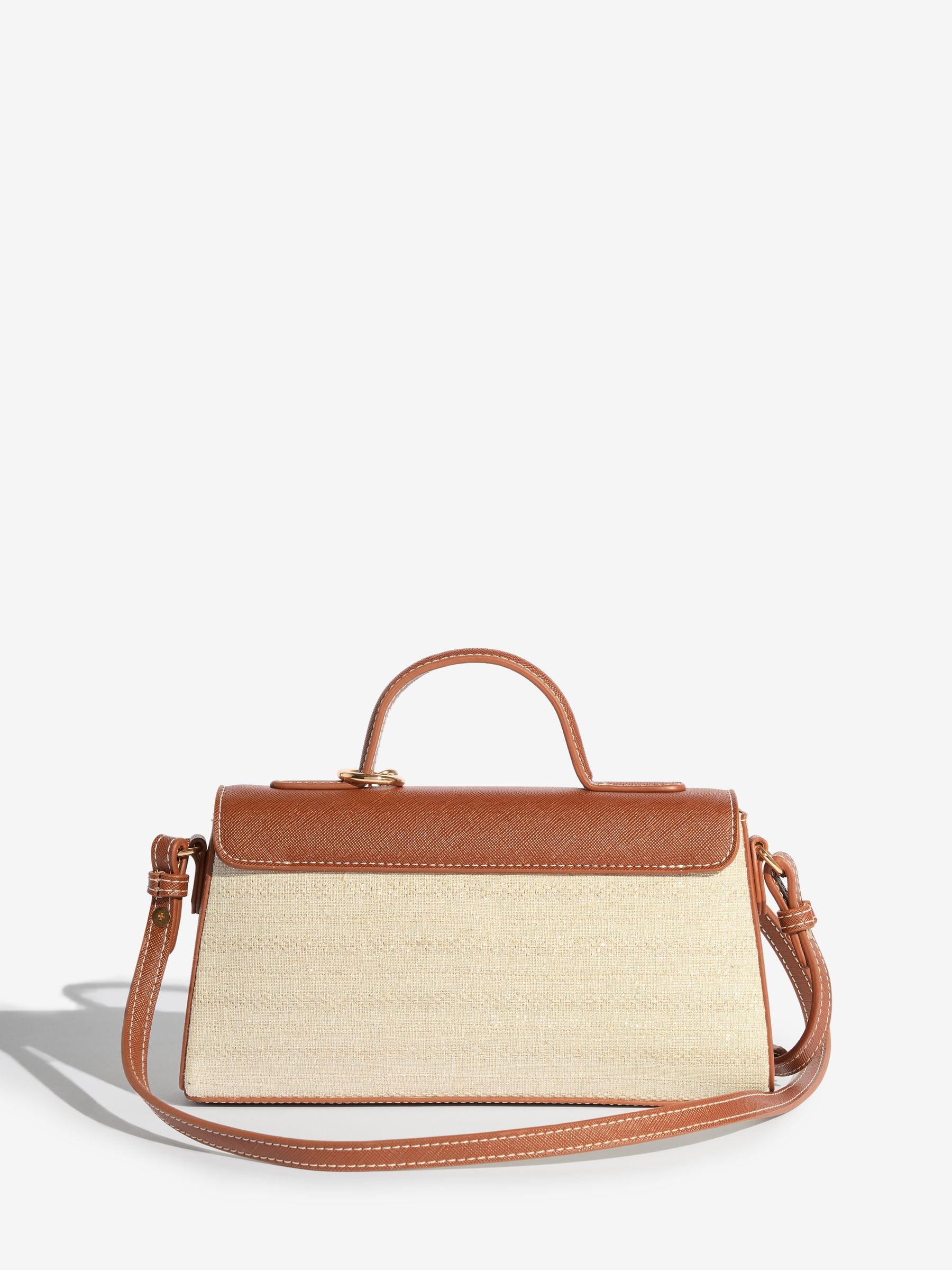 Friends Like These cream tan mini top handle handbag, imported from the UK
