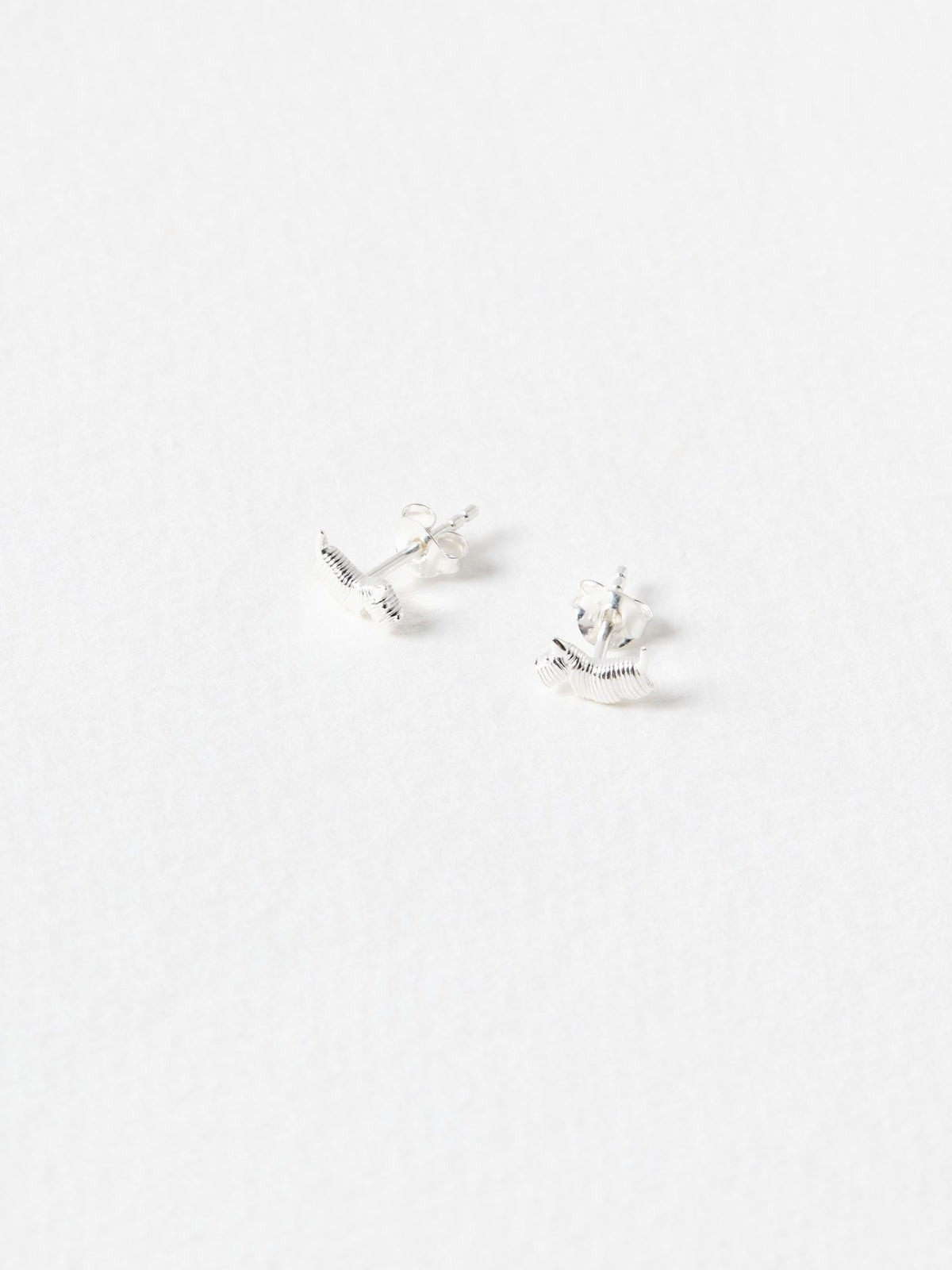 Tiny Sterling Silver Scottie Dog Stud Earrings