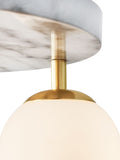 BHS Toronto bathroom ceiling light marble effect 3-light (British brand)