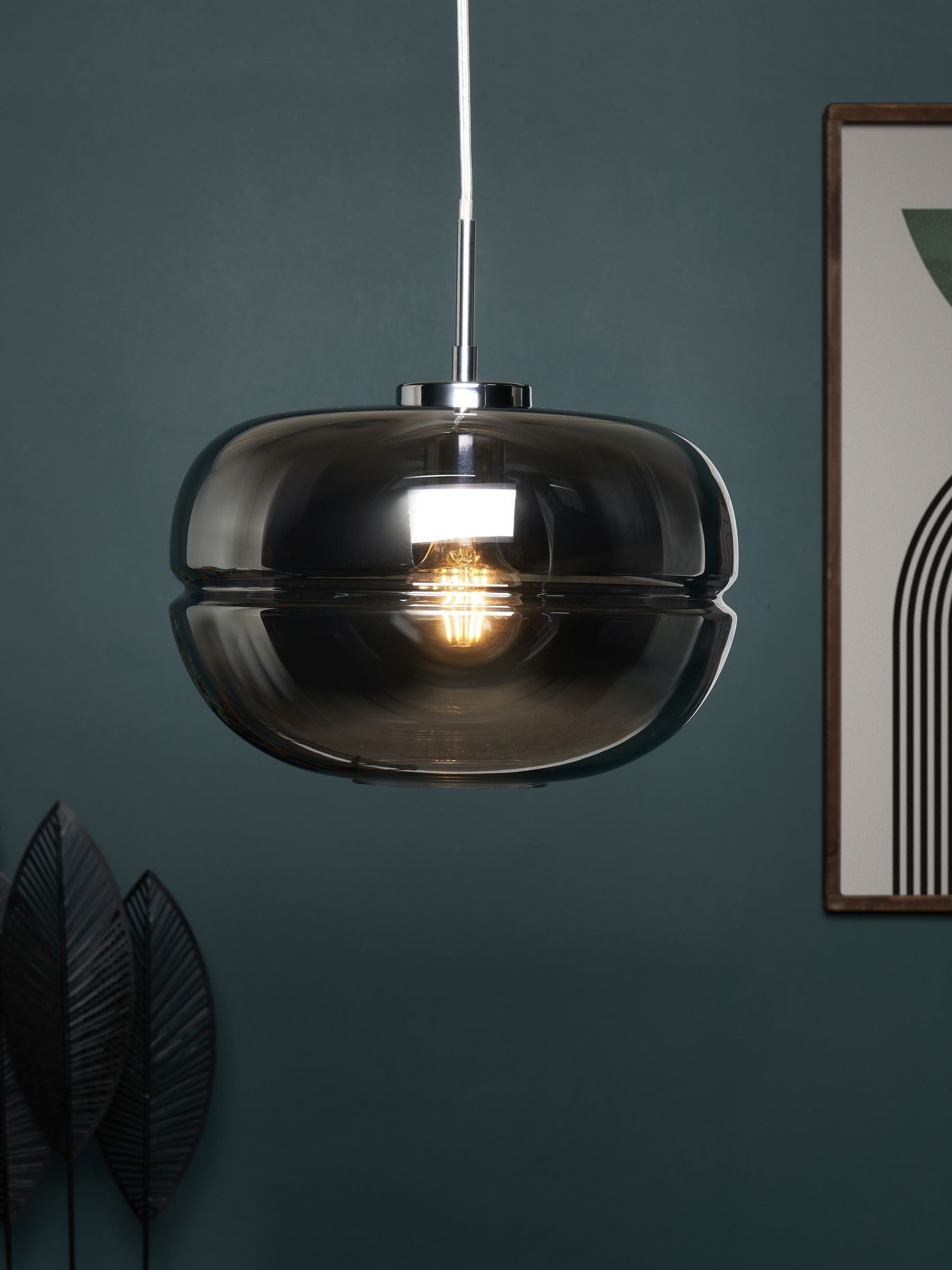 BHS Joel pendant ceiling light adjustable height (British brand)