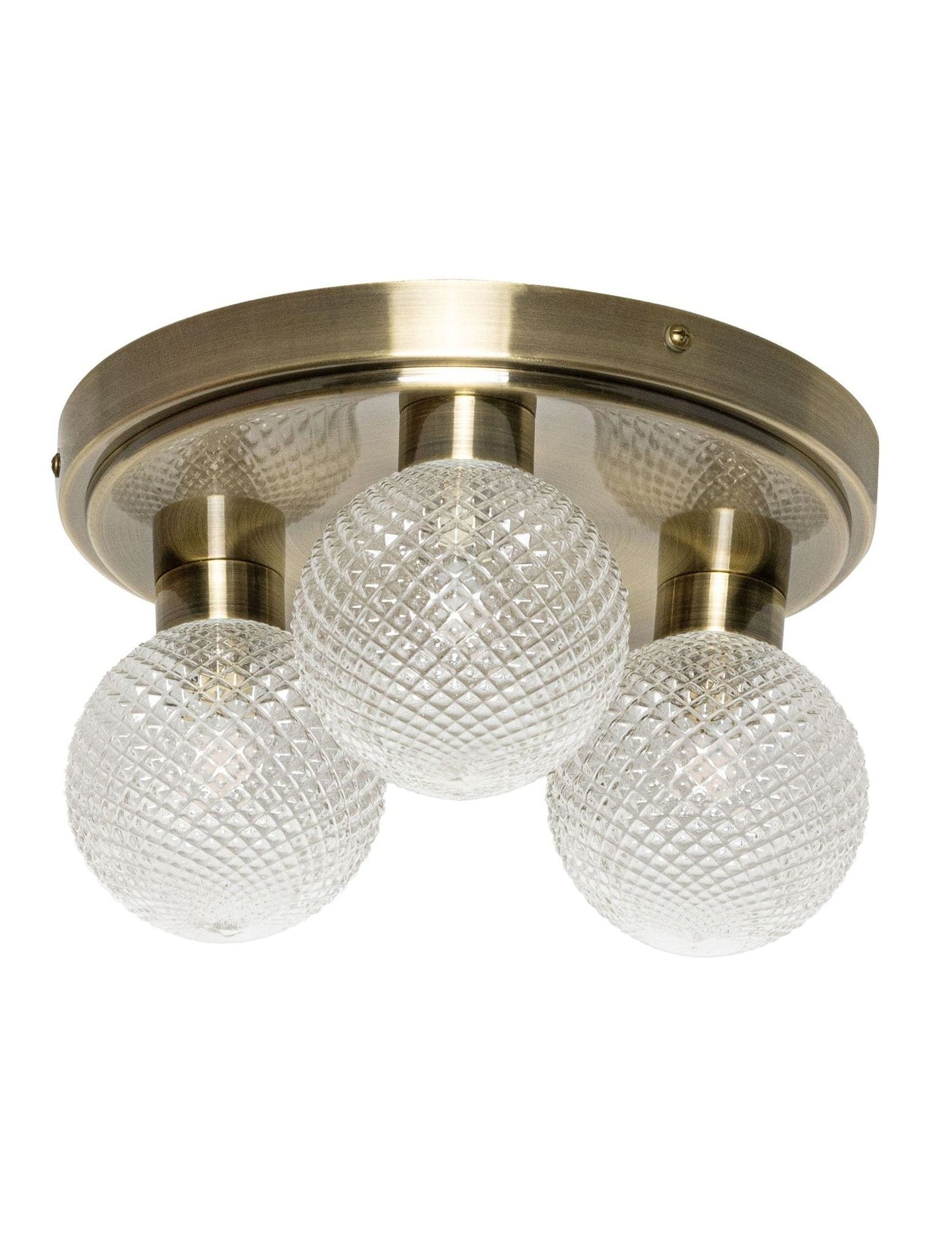 BHS antique brass Vermont ceiling light, imported from the UK